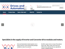 Tablet Screenshot of drivesandautomation.com