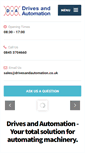 Mobile Screenshot of drivesandautomation.co.uk